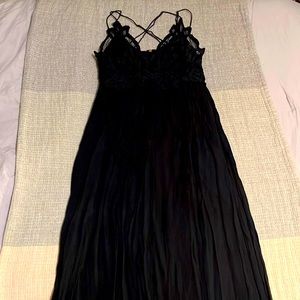 Black strappy maxi dress by Free People  brand. Size S.